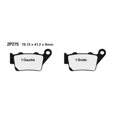 Nissin utcai/terepjáró szinterelt fémbetétek - 2P-275ST-MX egyéb motorkerékpár alkatrész