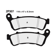 Nissin utcai/terepjáró szinterelt fémbetétek - 2P-307ST egyéb motorkerékpár alkatrész