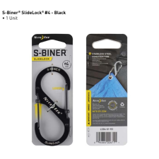 Nite Ize SlideLock #4 Black - rozsdamentes karabiner vadász és íjász felszerelés