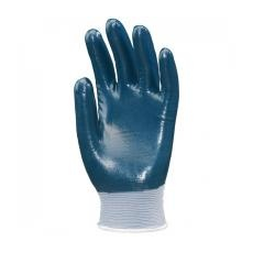  Nitril szerelőkesztyű, tenyerén és kézháton mártott, kék, 7- es