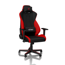 Nitro Concepts - S300 INFERNO RED - FEKETE/PIROS forgószék