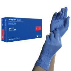  Nitrylex Basic nitril gumikesztyű kék L