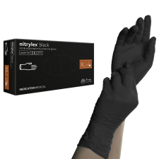  Nitrylex Black nitril gumikesztyű fekete XL védőkesztyű