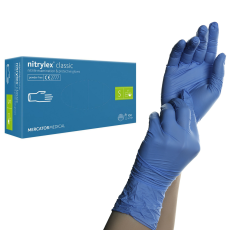  Nitrylex Classic nitril gumikesztyű kék S
