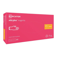 Nitrylex PF Púdermentes nitril kesztyű Magenta 100db XS védőkesztyű