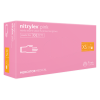  Nitrylex® pink púdermentes nitril vizsgáló kesztyű (rózsaszín) 100 db - XL, Nitril, 100