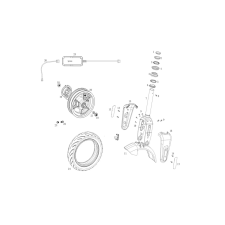NIU KQI2 roller fék NIU  Futómű és fék alkatrészek Fékalkatrészek egyéb motorkerékpár alkatrész