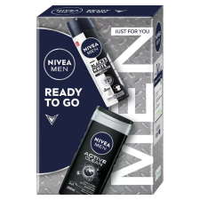  Nivea Men Ready to Go Ajándékcsomag - Tusfürdő + Dezodor kozmetikai ajándékcsomag