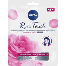 Nivea Rose Touch Textile mask 1 db (9005800346854) arcpakolás, arcmaszk