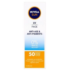 Nivea SUN Anti Age & Anti Pigment SPF 50 50 ml naptej, napolaj
