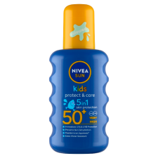 Nivea SUN Kids hidratáló színezett gyermek napozó spray FF50+ 200 ml naptej, napolaj