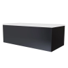 NIWELL Luxury BESCO Egyenes kád előlap - matt fekete 170x52
