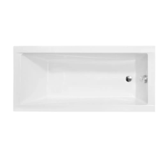 NIWELL Luxury BESCO MODERN fényes fehér színű akril egyenes kád 160x70 kád, zuhanykabin