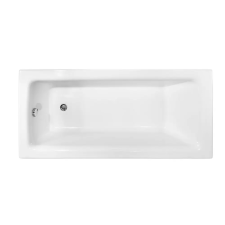 NIWELL Luxury BESCO TALIA fényes fehér színű akril egyenes kád 110x70 kád, zuhanykabin