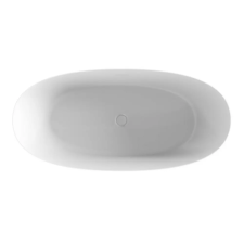 NIWELL Luxury NIWELL KYRA matt fekete/fehér szabadonálló kád 160x75 kád, zuhanykabin