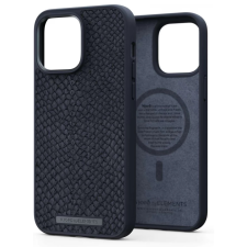 Njord Salmon bőr Magsafe hátlaptok iPhone 14 Pro Max fekete tok és táska