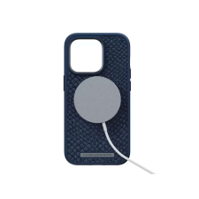 Njord Salmon Leather MagSafe tok kék Apple iPhone 14 Pro Max készülékhez (NA44SL01) (127142) tok és táska
