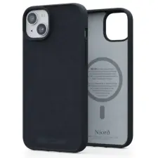 Njord Suede Magsafe tok Apple iPhone 15 Plus fekete mobiltelefon kellék