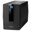 Njoy Szünetmentes 1000VA - Horus Plus 1000 (4 Schuko, line-interaktív, RJ45 védelem, USB, szoftver, LCD kijelző, fekete)