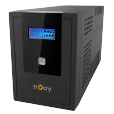 Njoy Szünetmentes 2000VA - Cadu 2000 (4 Schuko, line-interaktív, USB menedzsment, RJ11/45 vonalvédelem(1Gb/s), fekete) szünetmentes áramforrás