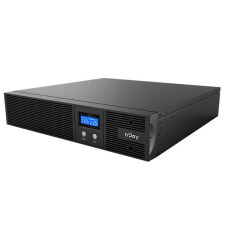 Njoy Szünetmentes 3000VA - Argus 3000 (8 IEC C13, line-interaktív, RJ45, RS232, USB, szoftver, LCD kijelző, 2U rack) szünetmentes áramforrás