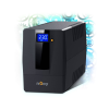 Njoy Szünetmentes 800VA - Horus Plus 800 (2 Schuko, line-interaktív, RJ11 védelem, USB, szoftver, LCD kijelző, fekete)