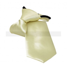  NM Állítható szatén gyerek/női nyakkendő - Halványsárga