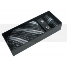  NM nyakkendő szett - Fekete csíkos