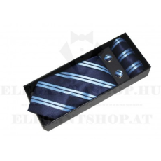  NM nyakkendő szett - Kék csíkos