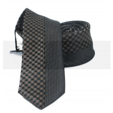  NM slim nyakkendő - Barna kockás nyakkendő