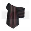  NM slim nyakkendő - Fekete-bordó csíkos