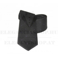  NM slim szövött nyakkendő - Fekete-lila pöttyös nyakkendő