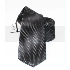  NM slim szövött nyakkendő - Grafit mintás nyakkendő