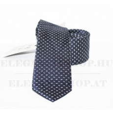  NM slim szövött nyakkendő - Kék mintás