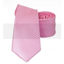  NM slim szövött nyakkendő - Rózsaszín aprókockás nyakkendő