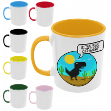  No internet dínó - Színes Bögre bögrék, csészék