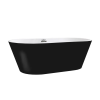  Noa szabadon álló fürdőkád fekete