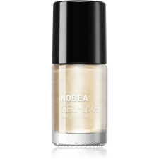 NOBEA Metal Gel-like Nail Polish körömlakk géles hatással árnyalat Pearl #N17 6 ml körömlakk