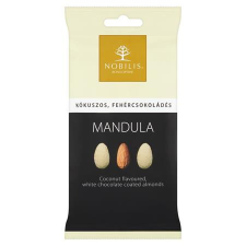 NOBILIS Mandula, 100 g, NOBILIS, kókuszos-fehércsokoládés előétel és snack