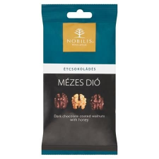 NOBILIS Mézes dió, 100 g, NOBILIS, étcsokoládés csokoládé és édesség