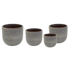  Noble Facet Classic kerámia növénytartó szett macchiato 30x27-58x51cm S4 kerti tárolás