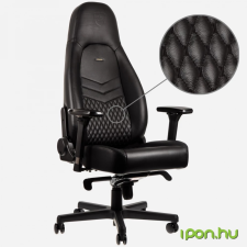 Noblechairs ICON Valódi bőr Fekete forgószék