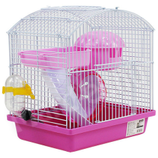  Nobleza Hörcsögketrec 23x17x24,5cm rózsaszín 31917 ketrec, szállítóbox rágcsálóknak
