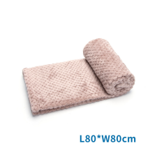  Nobleza Jacquard flanel takaró,powder pink 80*80cm szállítóbox, fekhely kutyáknak