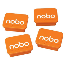 NOBO mágnes mágnestáblákhoz 4db narancs (VN5327) filctoll, marker