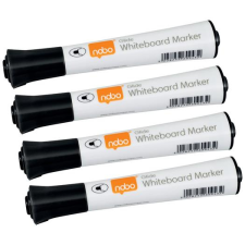 NOBO Táblamarker, kúpos hegyű, 2 mm, 10 db, NOBO Glide , fekete filctoll, marker