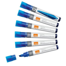 NOBO Táblamarker vágott hegyű 4 mm kék 10 db filctoll, marker