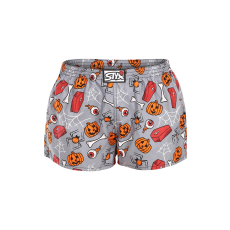  női bő szárú boxeralsók Styx art klasszikus gumipánt halloween koporsó (K1752) XL