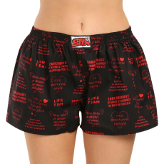  női bő szárú boxeralsók Styx art klasszikus gumipánt valentin-napi dalszövegek (K1757) XL