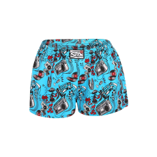  női bő szárú boxeralsók Styx art klasszikus gumipánt zene (K1558) L